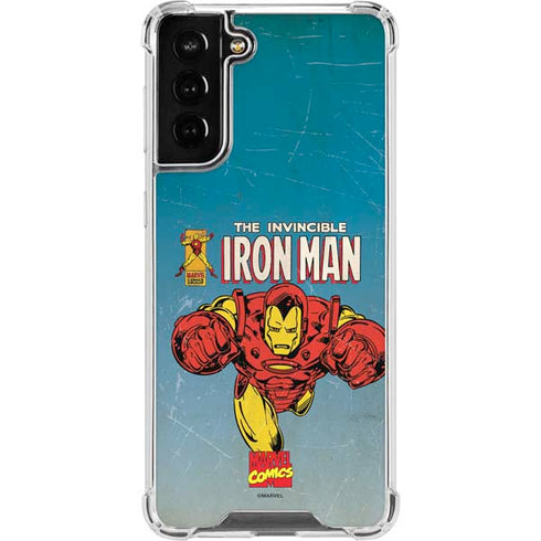 Marvel Classic Comics The Invincible Iron Man Galaxy S21 FE Clear Case